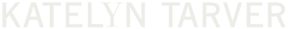 Horizontal Cream Katelyn Tarver Logo